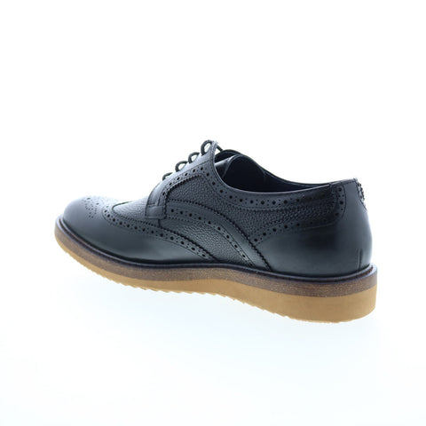 Zanzara Southgate Mens Black Oxfords & Lace Ups Wingtip & Brogue Shoes