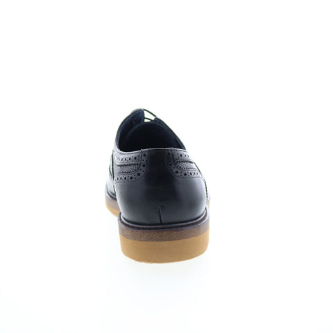 Zanzara Southgate Mens Black Oxfords & Lace Ups Wingtip & Brogue Shoes