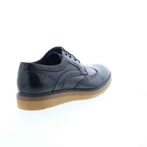Zanzara Southgate Mens Black Oxfords & Lace Ups Wingtip & Brogue Shoes
