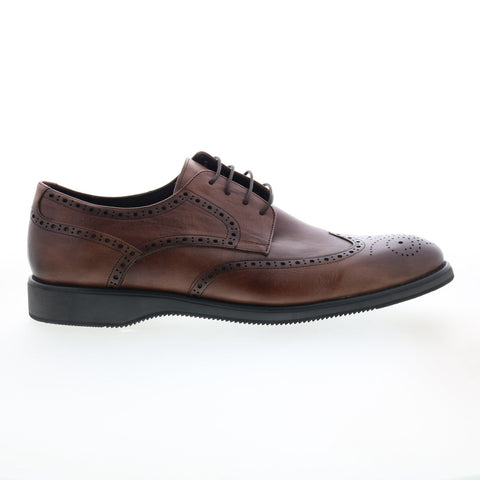 Zanzara Elis ZZ1488C Mens Brown Oxfords & Lace Ups Wingtip & Brogue Shoes