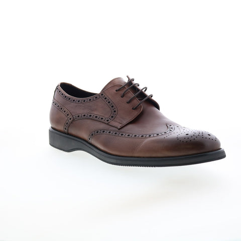 Zanzara Elis ZZ1488C Mens Brown Oxfords & Lace Ups Wingtip & Brogue Shoes