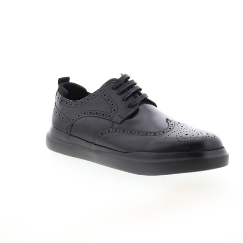 Zanzara Craymer Mens Black Oxfords & Lace Ups Wingtip & Brogue Shoes