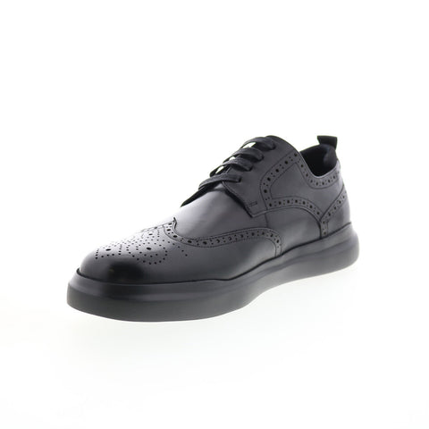 Zanzara Craymer Mens Black Oxfords & Lace Ups Wingtip & Brogue Shoes