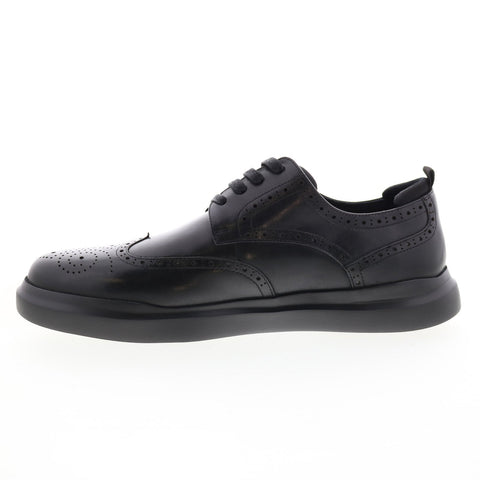 Zanzara Craymer Mens Black Oxfords & Lace Ups Wingtip & Brogue Shoes