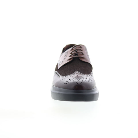 Zanzara Jet ZZ1556L Mens Brown Oxfords & Lace Ups Wingtip & Brogue Shoes