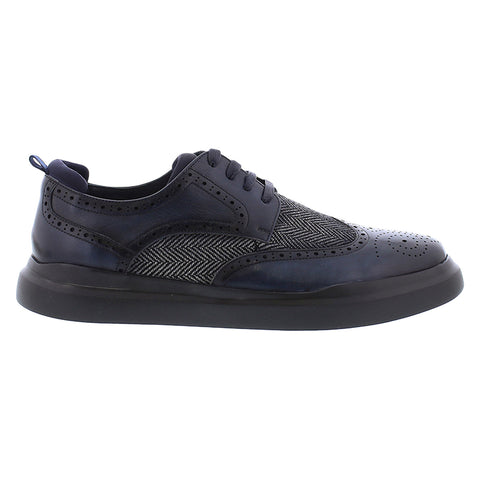 Zanzara Jet ZZ1556L Mens Blue Oxfords & Lace Ups Wingtip & Brogue Shoes