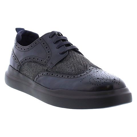 Zanzara Jet ZZ1556L Mens Blue Oxfords & Lace Ups Wingtip & Brogue Shoes