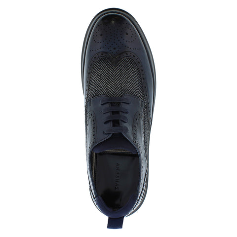 Zanzara Jet ZZ1556L Mens Blue Oxfords & Lace Ups Wingtip & Brogue Shoes
