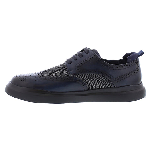 Zanzara Jet ZZ1556L Mens Blue Oxfords & Lace Ups Wingtip & Brogue Shoes