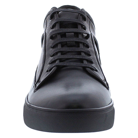 Zanzara Beau ZZ1574H Mens Black Leather Lace Up Lifestyle Sneakers Shoes
