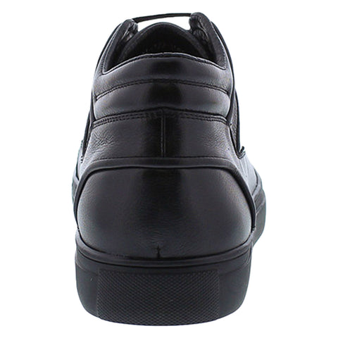 Zanzara Beau ZZ1574H Mens Black Leather Lace Up Lifestyle Sneakers Shoes