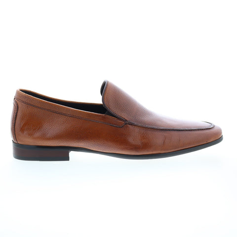 Zanzara Renzo ZZ1634S Mens Brown Leather Loafers & Slip Ons Casual Shoes