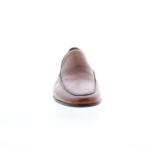 Zanzara Renzo ZZ1634S Mens Brown Leather Loafers & Slip Ons Casual Shoes