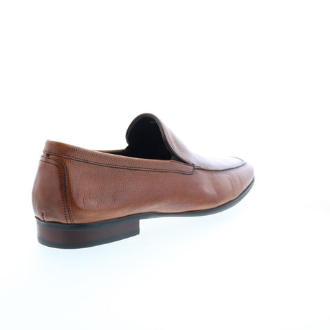 Zanzara Renzo ZZ1634S Mens Brown Leather Loafers & Slip Ons Casual Shoes