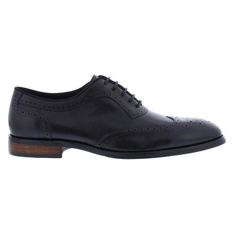 Zanzara Zev ZZ1686C Mens Black Oxfords & Lace Ups Wingtip & Brogue Shoes