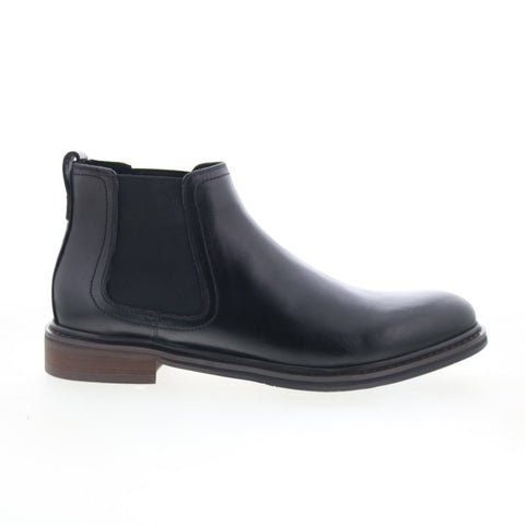 Zanzara Casey ZZ1730B Mens Black Leather Slip On Chelsea Boots