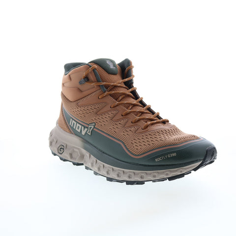 Inov-8 RocFly G 390 000995-TATP Mens Brown Canvas Lace Up Hiking Boots