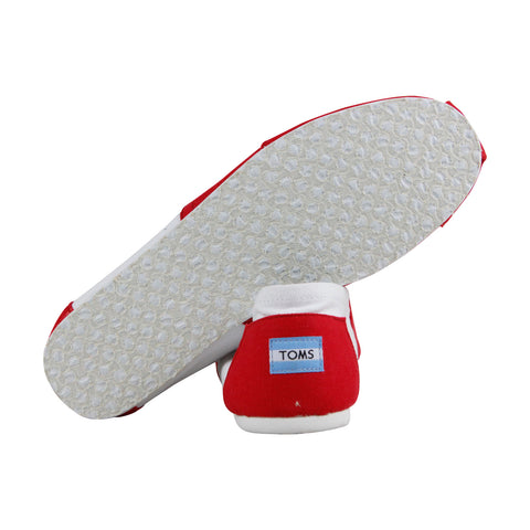 Toms Classics University Of Wisconsin Mens Red Canvas Lifestyle Sneakers Shoes