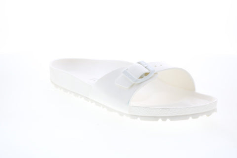 Birkenstock Madrid EVA 128183 Mens White Narrow Slides Sandals Shoes