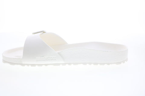 Birkenstock Madrid EVA 128183 Mens White Narrow Slides Sandals Shoes