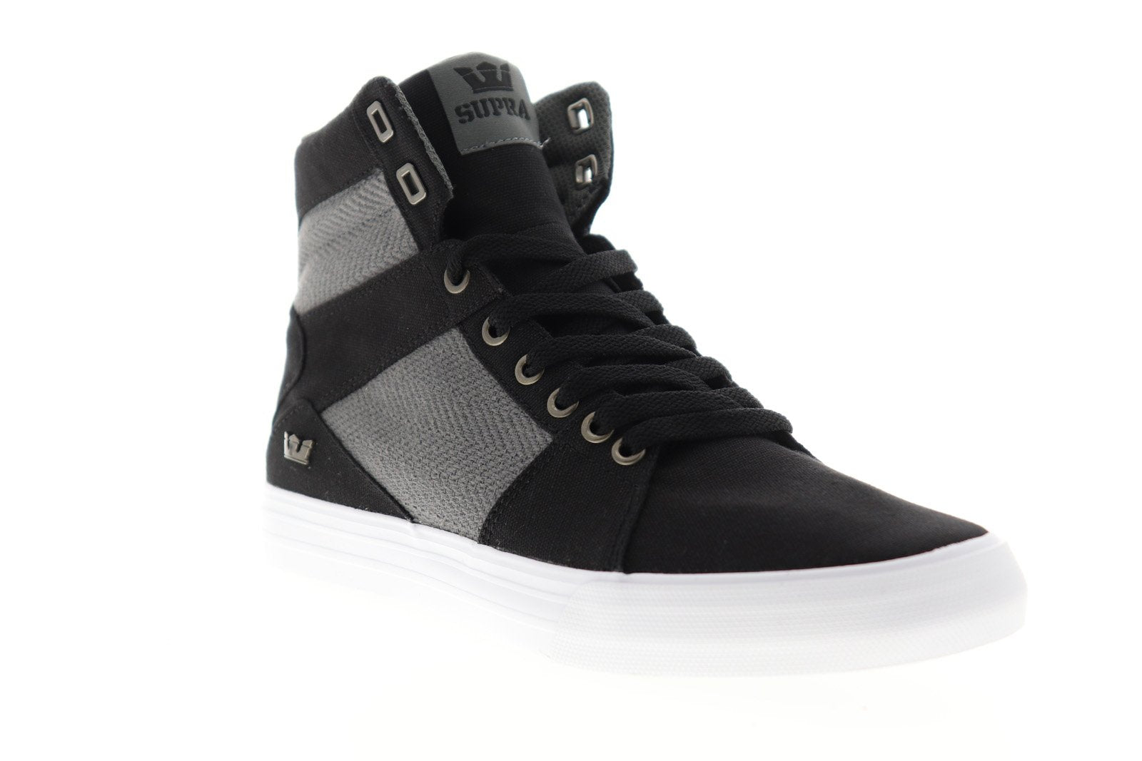 Supra Aluminum 05662-094-M Mens Black Canvas High Top Skate