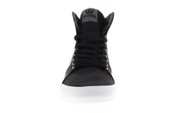 靴 SUPRA FOOTWEAR Supra Aluminum 05662-038-M Mens Black Canvas Surf Low Top Skate