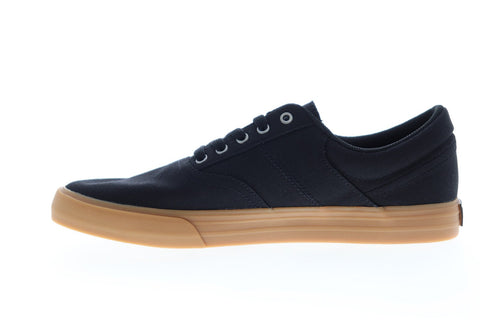 Supra Cobalt 05663-038-M Mens Black Canvas Lace Up Low Top Sneakers Shoes