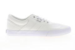 Supra Cobalt 05663-100-M Mens White Canvas Low Top Lace Up Skate Sneakers Shoes