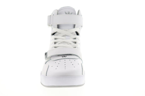 Supra Breaker 05893-126-M Mens White Leather Lace Up High Top Sneakers Shoes
