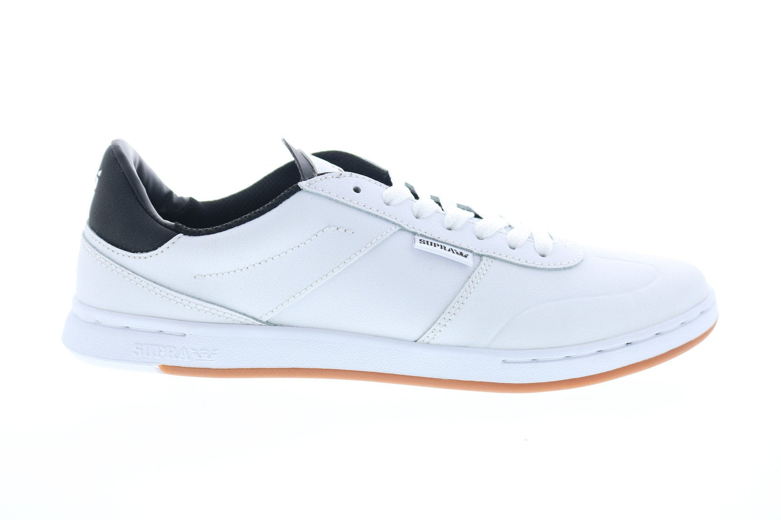 Supra Elevate 05894-126-M Mens White Leather Low Top Skate