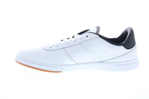 Supra Elevate 05894-126-M Mens White Leather Lace Up Athletic Skate Shoes 