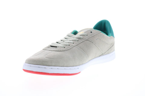Supra Elevate 05894-255-M Mens Grey Suede Lace Up Athletic Skate Shoes 
