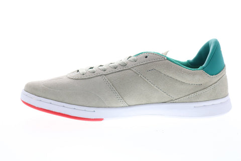 Supra Elevate 05894-255-M Mens Grey Suede Lace Up Athletic Skate Shoes 