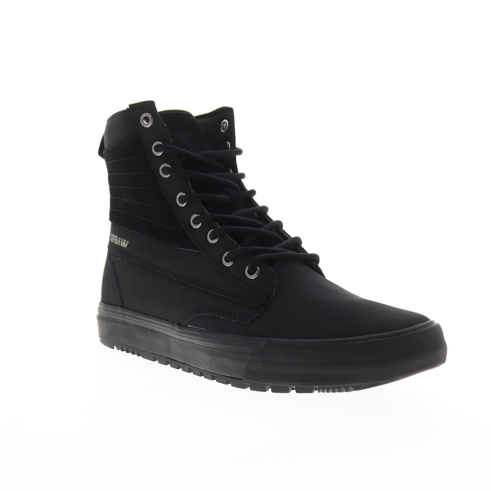 Supra Graham CW 05896-001-M Mens Black Nubuck Leather Skate  display picture 1