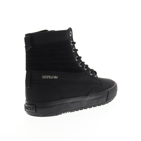 Supra Graham CW 05896-001-M Mens Black Nubuck Lace Up High Top Sneakers Shoes