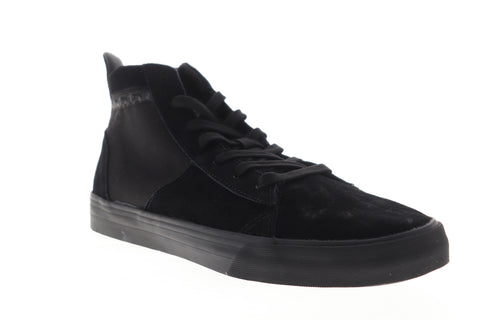 Supra Stacks Mid 05903-001-M Mens Black Suede High Top Skate Sneakers Shoes