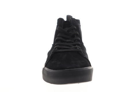 Supra Stacks Mid 05903-001-M Mens Black Suede High Top Skate Sneakers Shoes