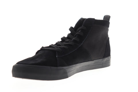 Supra Stacks Mid 05903-001-M Mens Black Suede High Top Skate Sneakers Shoes