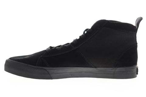 Supra Stacks Mid 05903-001-M Mens Black Suede High Top Skate Sneakers Shoes