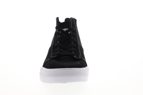 Supra Stacks Mid 05903-002-M Mens Black Suede High Top Skate Sneakers Shoes