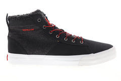 Supra Stacks Mid 05903-005-M Mens Black Suede Lace Up Low Top Sneakers Shoes