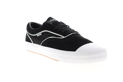 Supra Hammer VTG 06123-002-M Mens Black Suede Low Top Sneakers Shoes