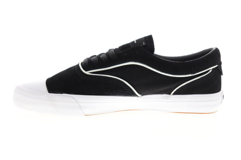 Supra Hammer VTG 06123-002-M Mens Black Suede Low Top Sneakers Shoes