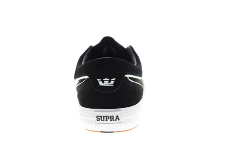 Supra Hammer VTG 06123-002-M Mens Black Suede Low Top Sneakers Shoes