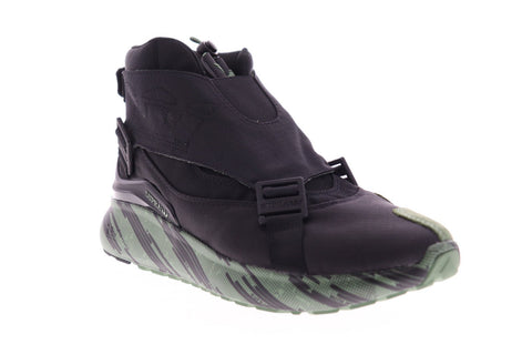 Supra Factor Endure 06374-022-M Mens Black Canvas Strap Athletic Skate Shoes