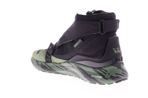 Supra Factor Endure 06374-022-M Mens Black Canvas Strap Athletic Skate Shoes