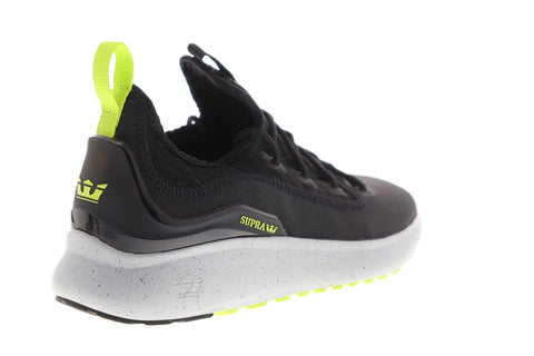 Supra Factor XT Mens Black Textile Athletic Lace Up Walking Shoes