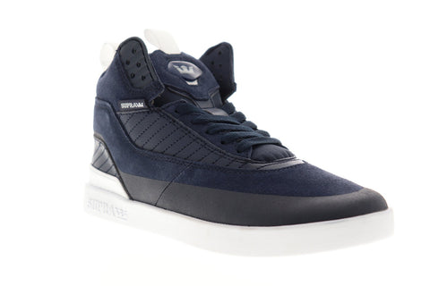 Supra Penny Pro 06567-401-M Mens Blue Suede Lace Up Low Top Sneakers Shoes