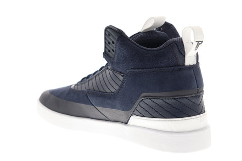 Supra Penny Pro 06567-401-M Mens Blue Suede Lace Up Low Top Sneakers Shoes