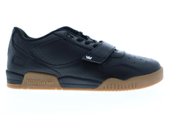 Supra Breaker Low 06577-038-M Mens Black Leather Lace Up Low Top Sneakers Shoes